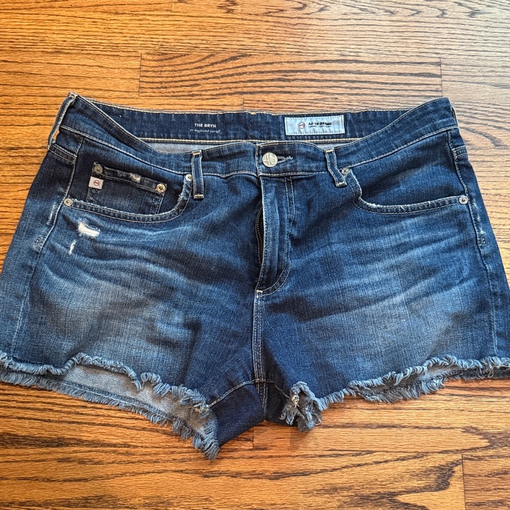 AG Denim Frayed Hem Women's Shorts